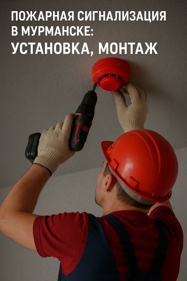 Пожарная сигнализация в Мурманске: установка, монтаж