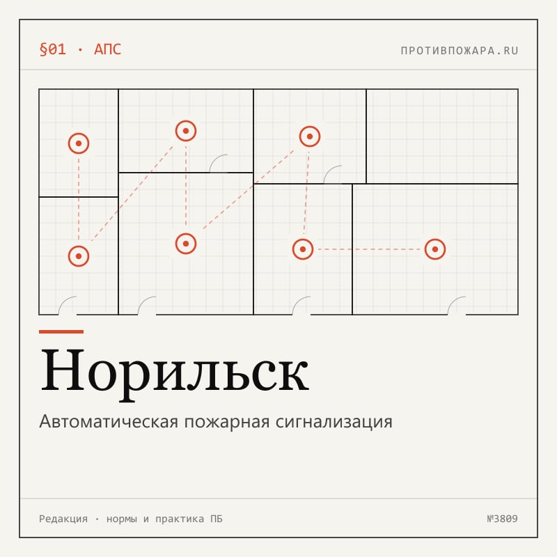 Автоматическая пожарная сигнализация в Норильске