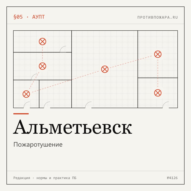 Пожаротушение в Альметьевске