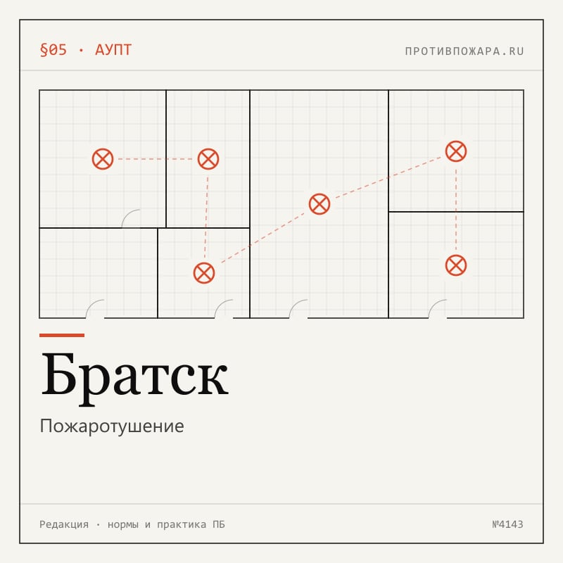 Пожаротушение в Братске