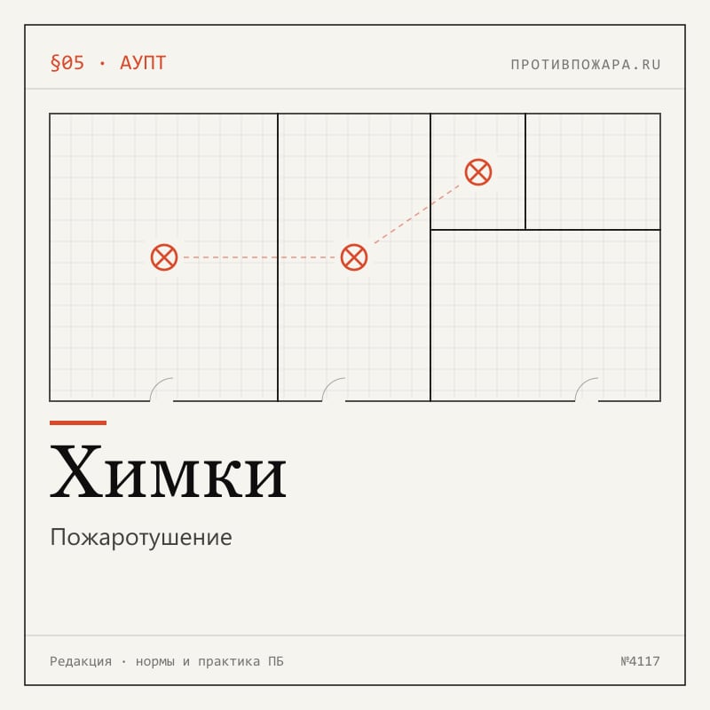 Пожаротушение в Химках