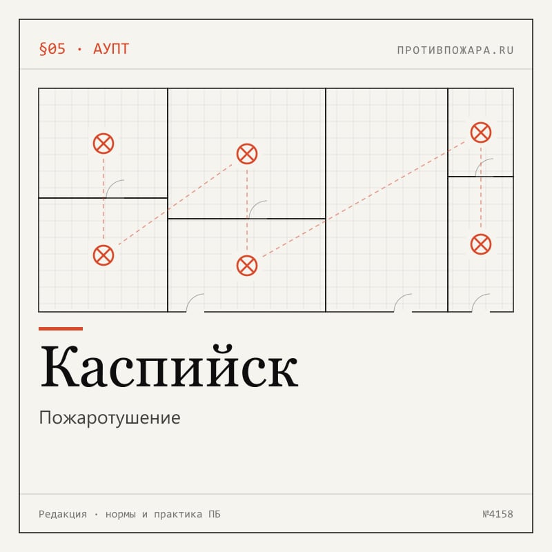 Пожаротушение в Каспийске