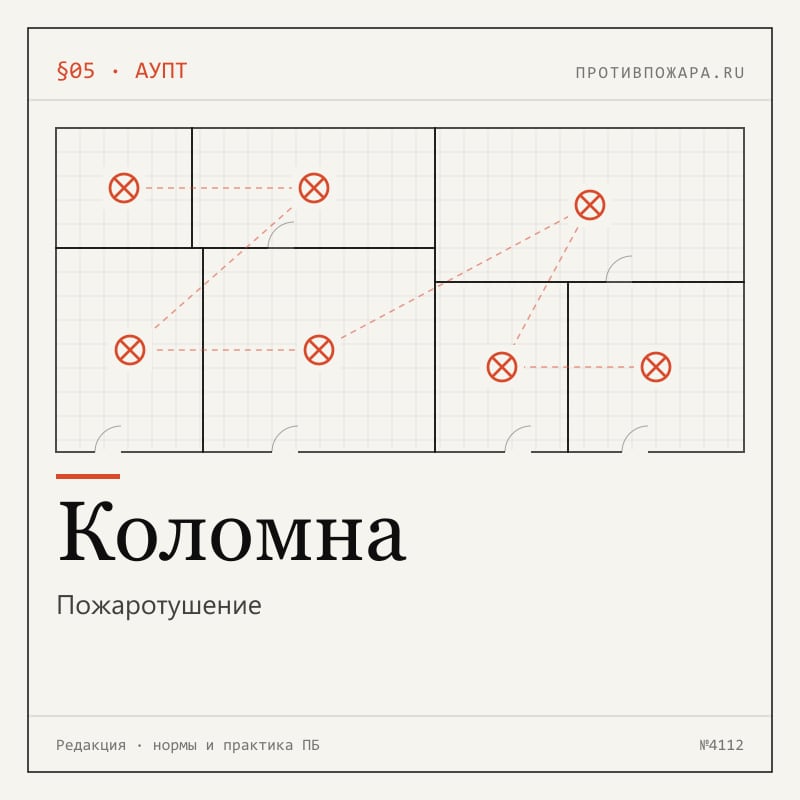 Пожаротушение в Коломне