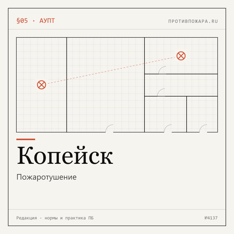 Пожаротушение в Копейске