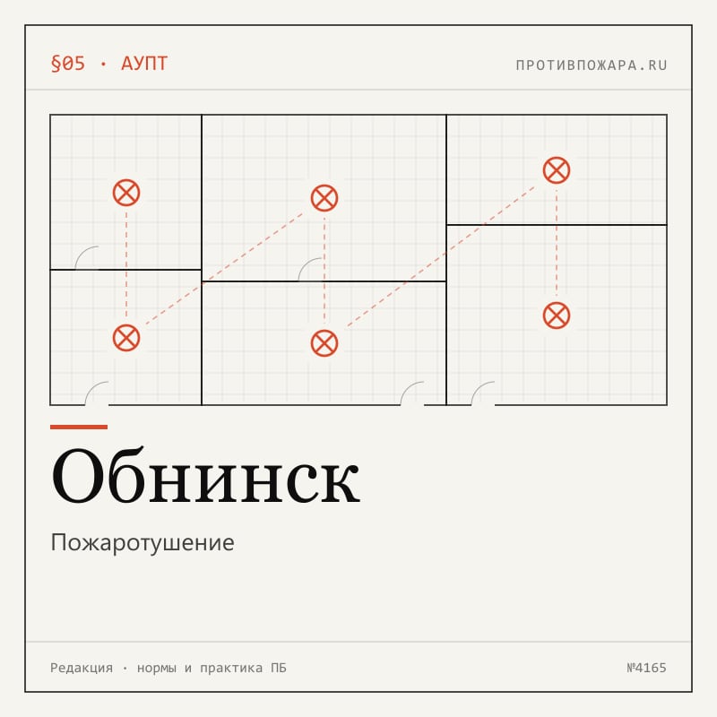 Пожаротушение в Обнинске