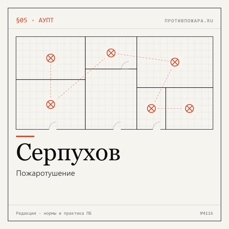 Пожаротушение в Серпухове