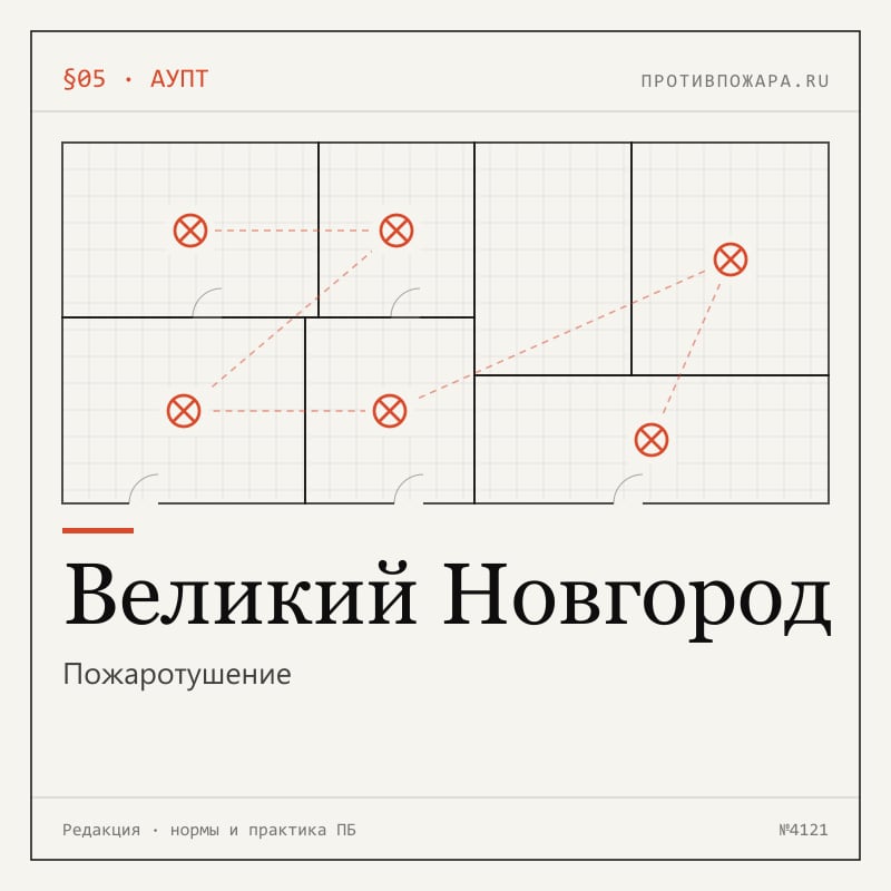 Пожаротушение в Великом Новгороде