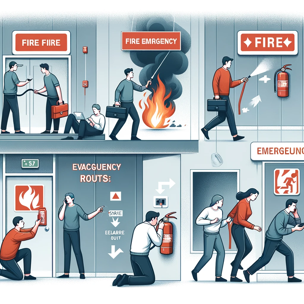 Как действовать при пожаре