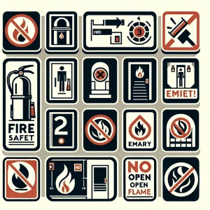 Противопожарные знаки безопасности